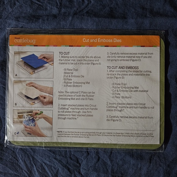 NEW ANNA GRIFFIN BUTTERFLY CUT & EMBOSS DIE SET OF 5 W/ Emboss Mat NEW‎ RARE - Picture 5 of 5